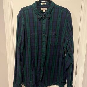 Mens J. Crew flannel Shirt